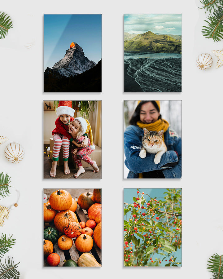 6 Small Glass Prints Bundle