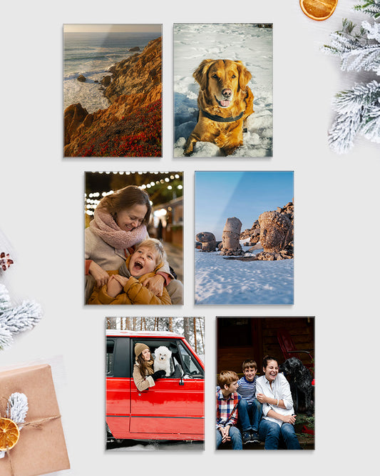 6 X-Small Glass Prints Bundle