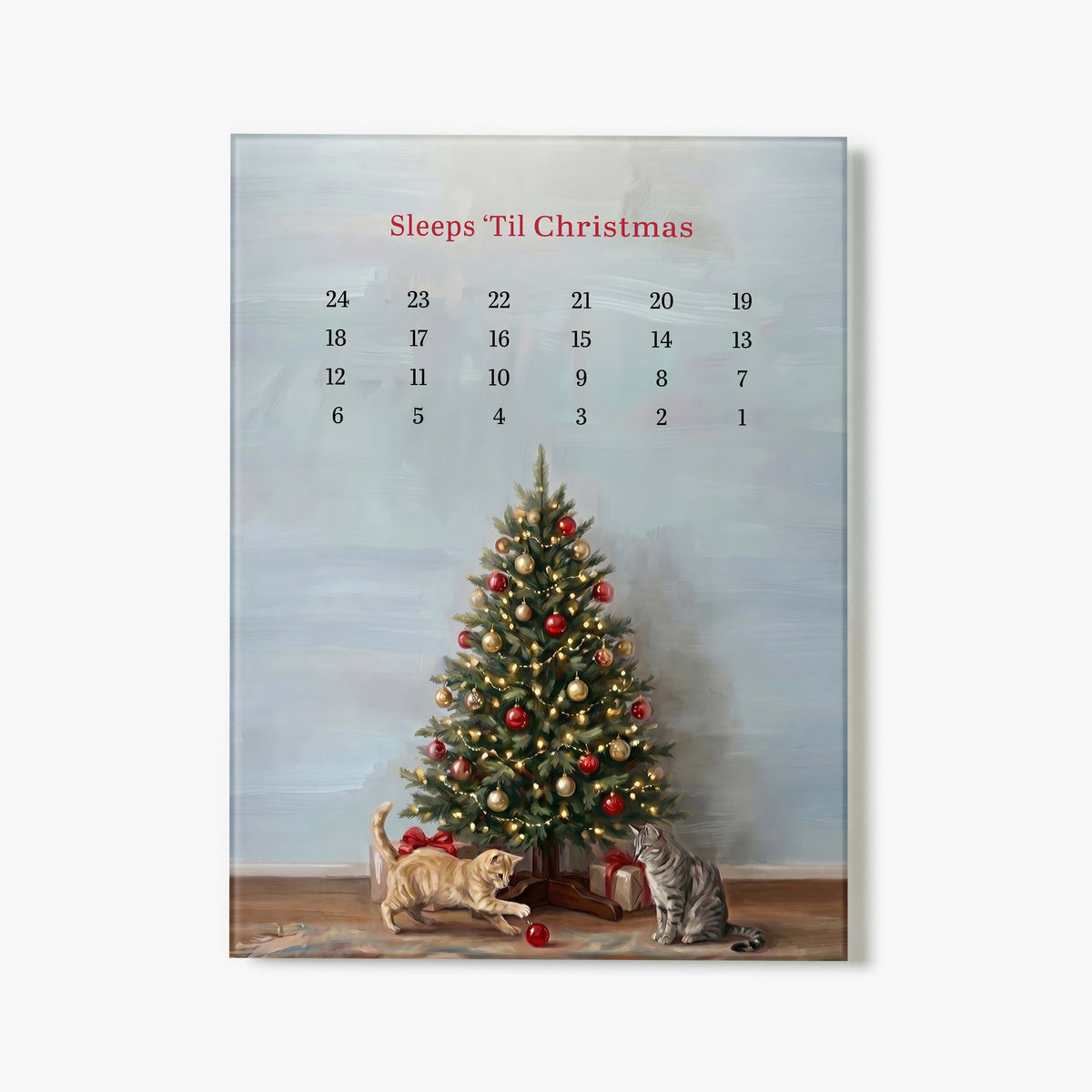 Christmas Cats Sleeps Til Christmas