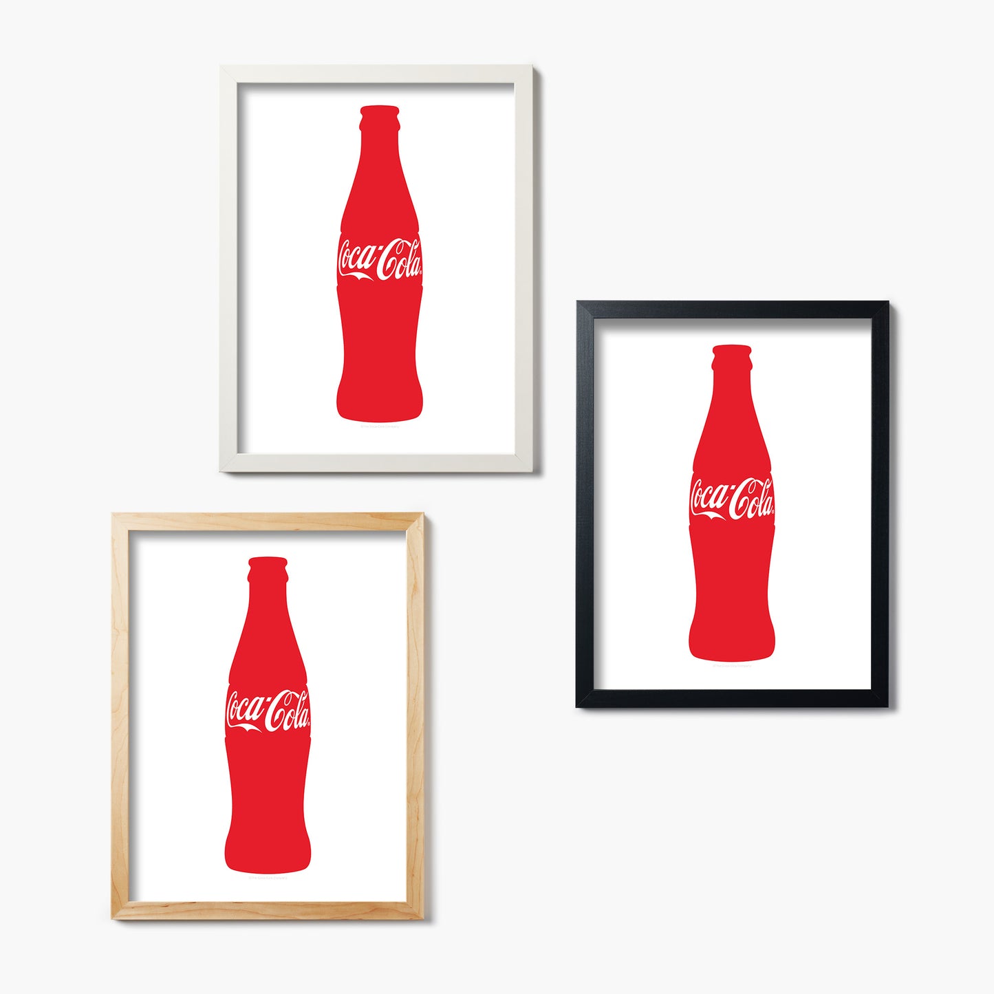 Coca Cola Contour Bottle White