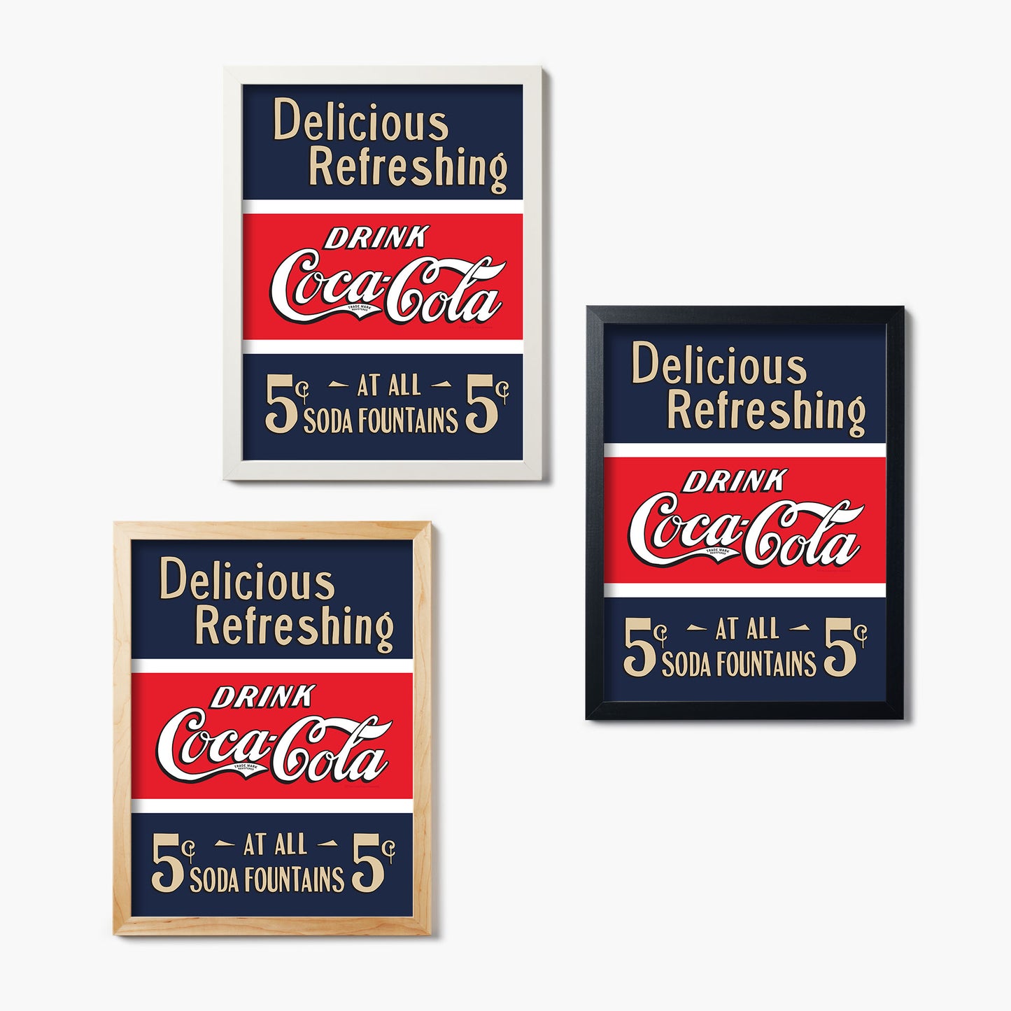 Coca Cola Heritage 5 Cent Sign