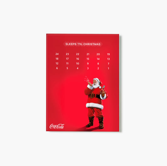 Coca Cola Sleeps Til Christmas Modern Santa