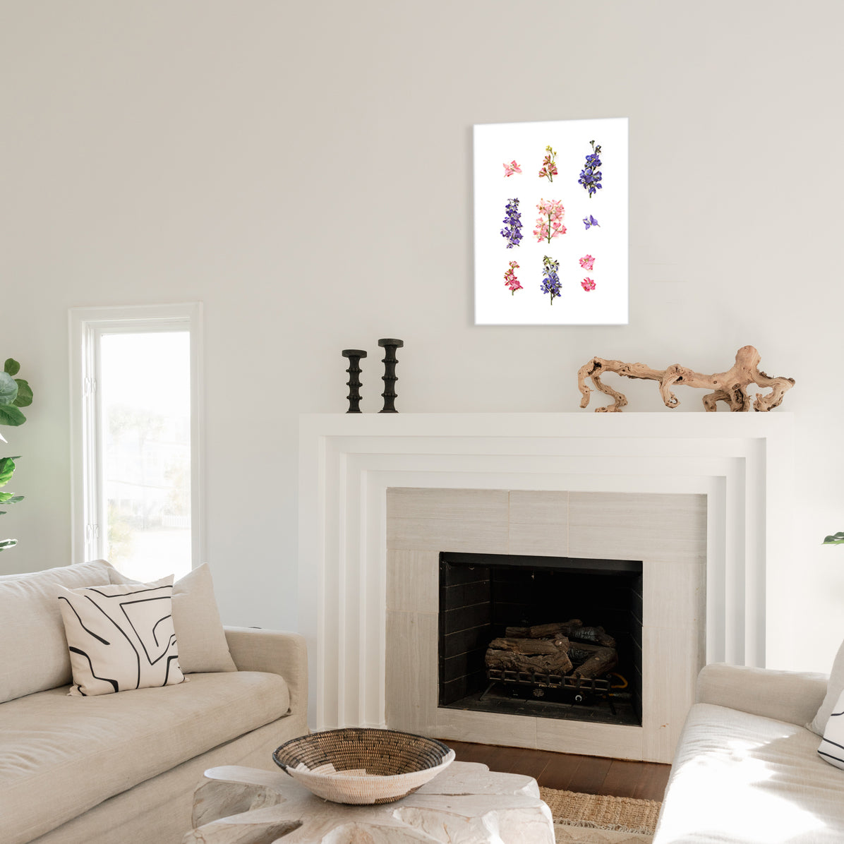 July Larkspur No. 2 Pressed Floral Print