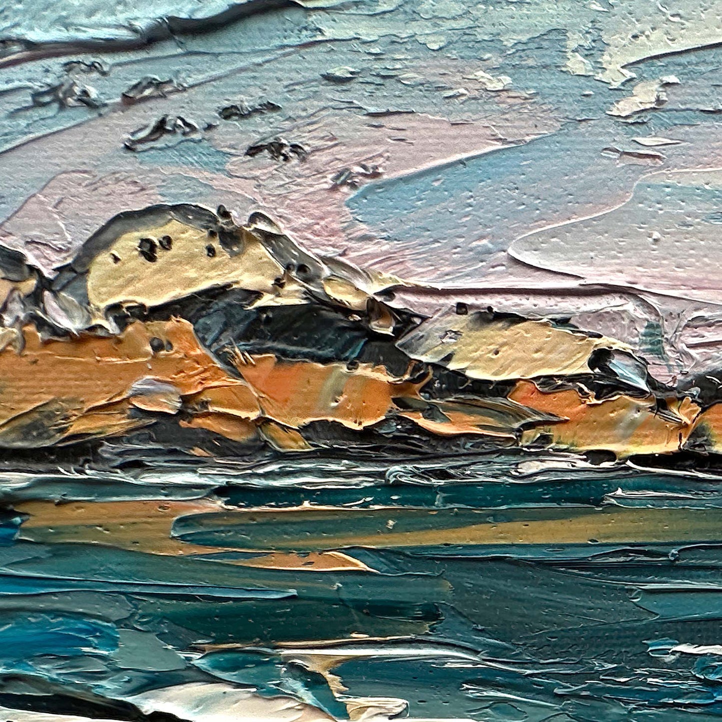 Kelp Line And Lavender Sky