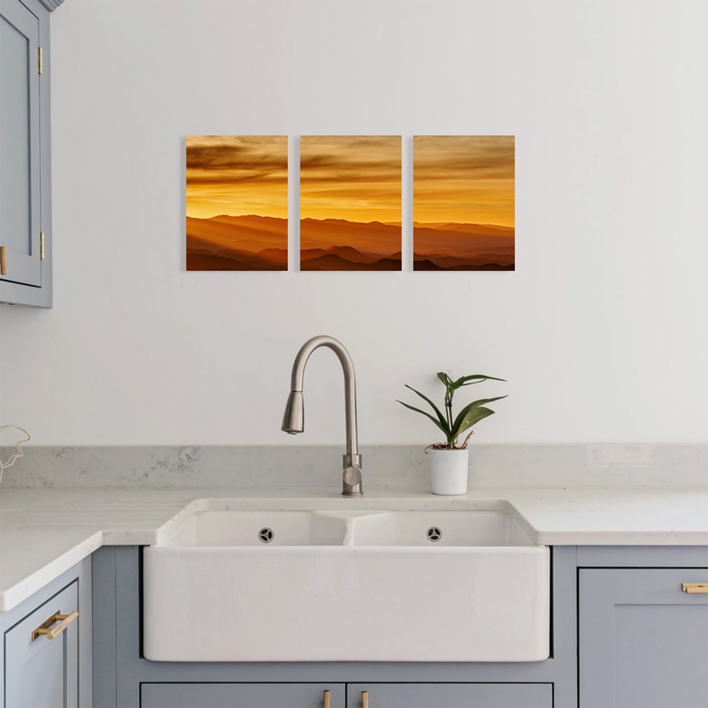 Golden Hills Triptych