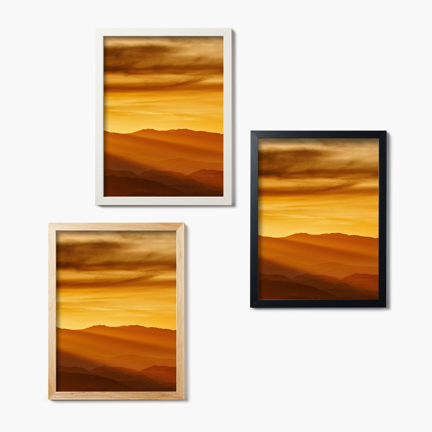 Golden Hills Triptych