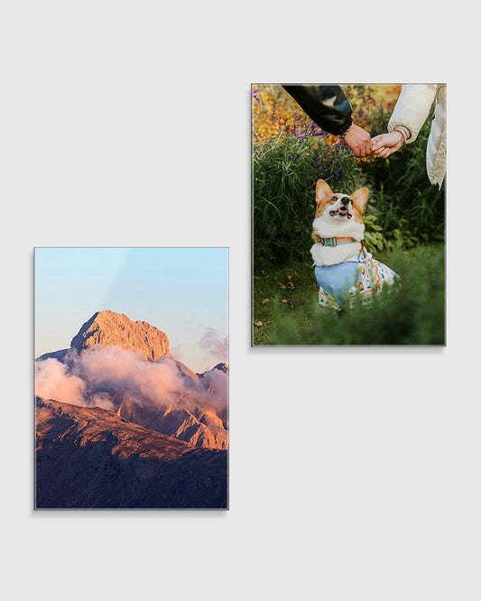 2 Medium Glass Prints Bundle